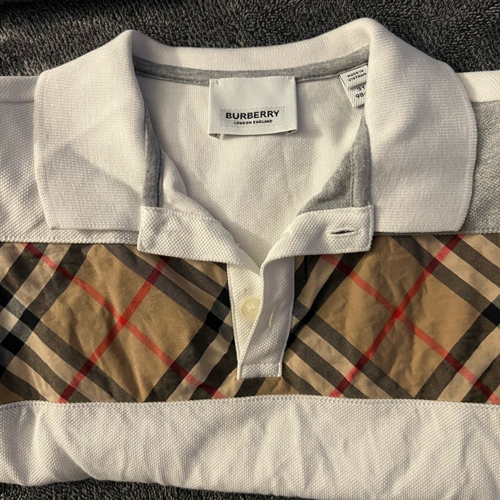 Boys Burberry polo